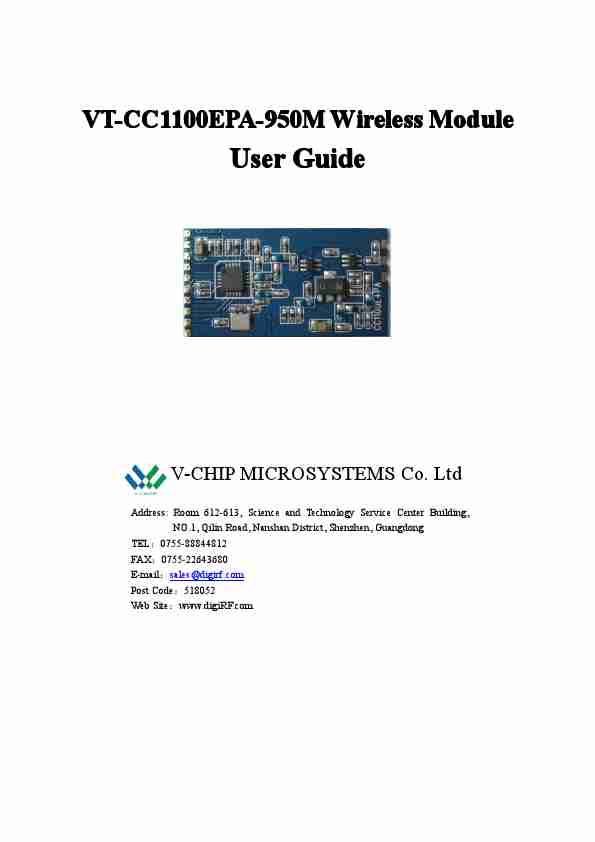 V-CHIP MICROSYSTEMS VT-CC1100EPA-950M-page_pdf